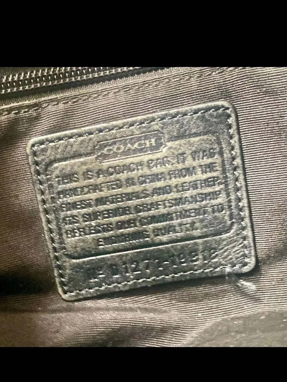 Coach Legacy 19918 Signature Stripe Duffle Bag Shoulder Bag EUC 2012 - Picture 7 of 7
